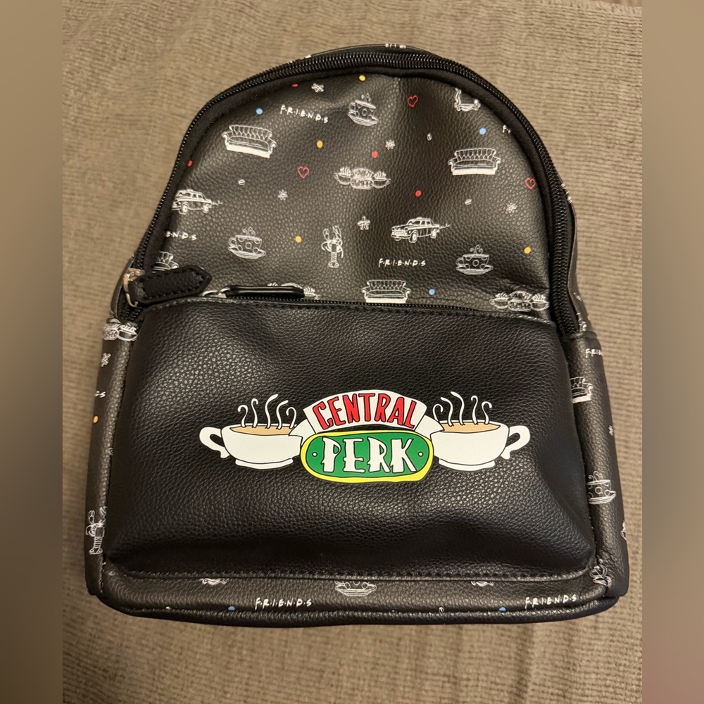 “Friends” Mini Black Backpack